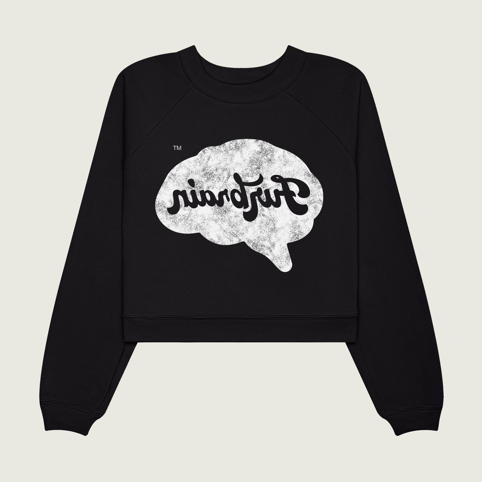 Backassward Brain | Women's Raglan Pullover Fleece Sweatshirt