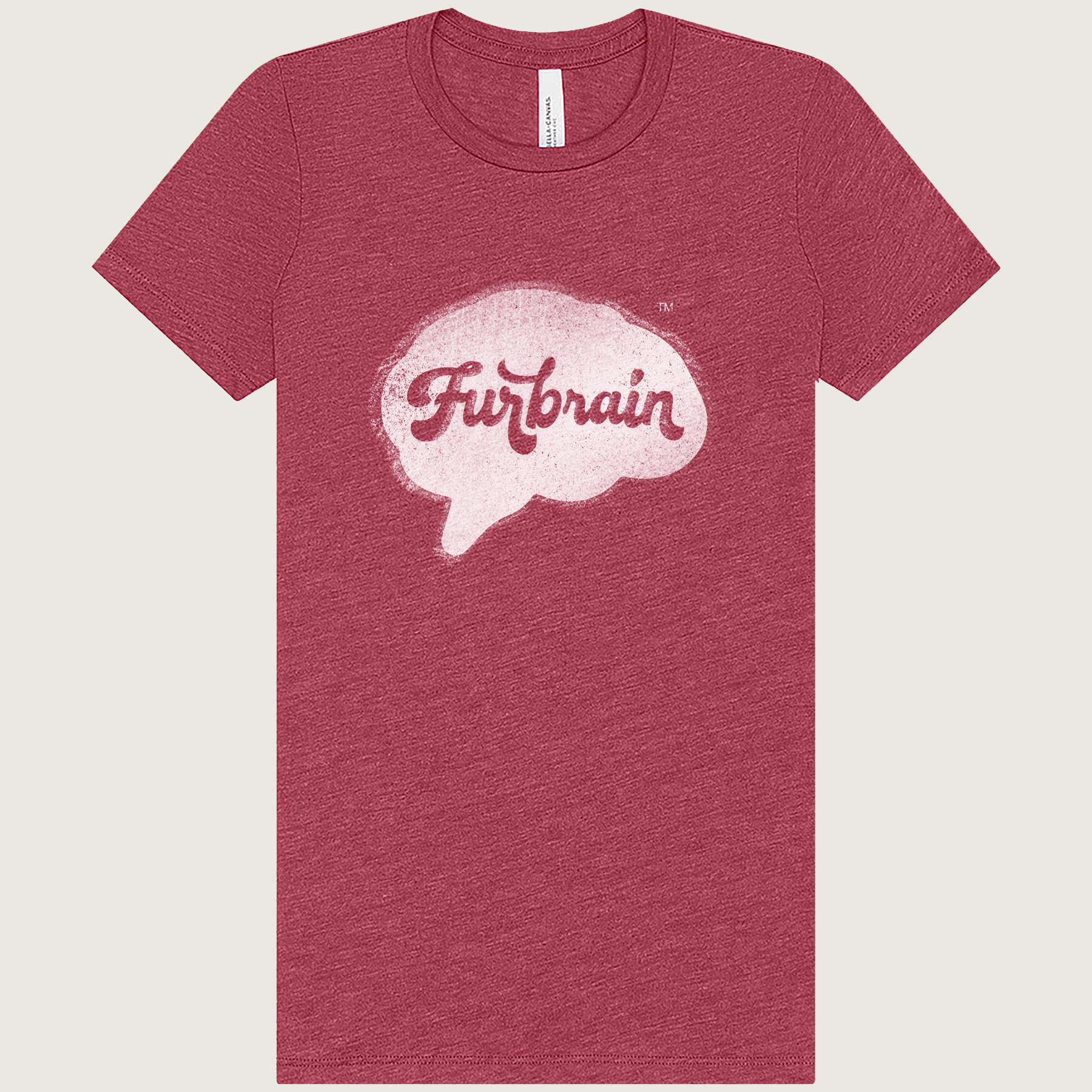 White Blurbrain / Women's Heather T-shirt